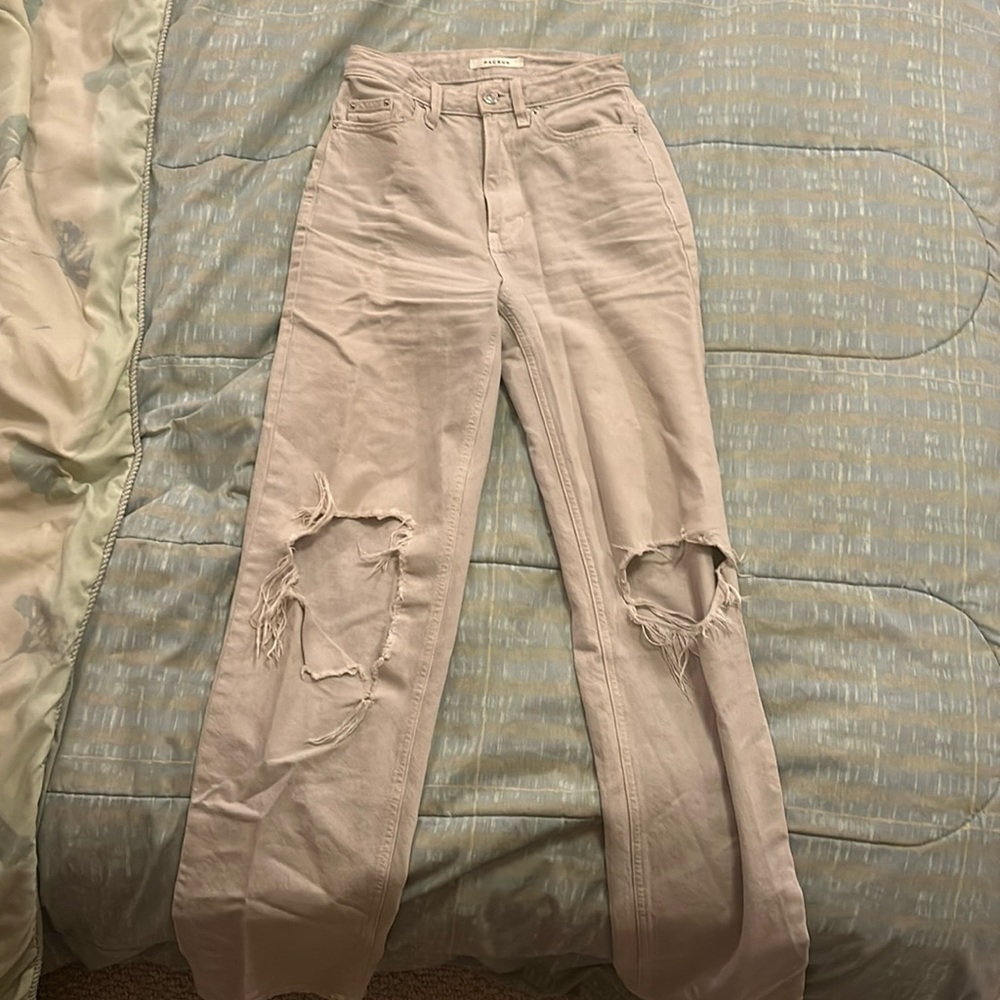 pacsun grey ripped 90’s boyfriend jeans size 23